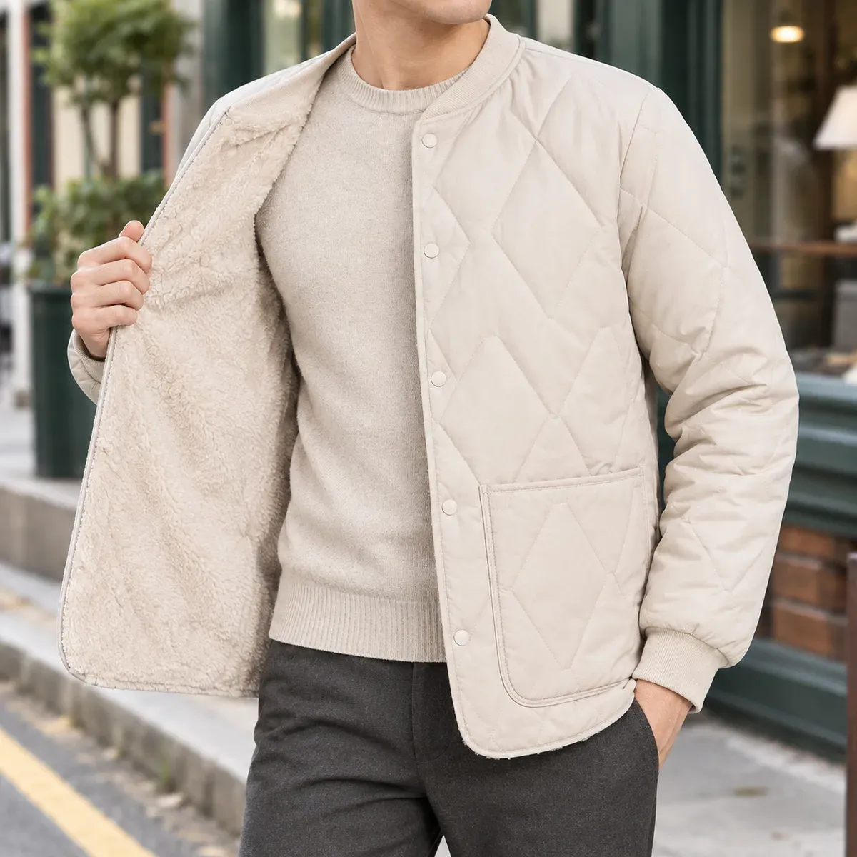 Reuben Quilted Jacket — detail