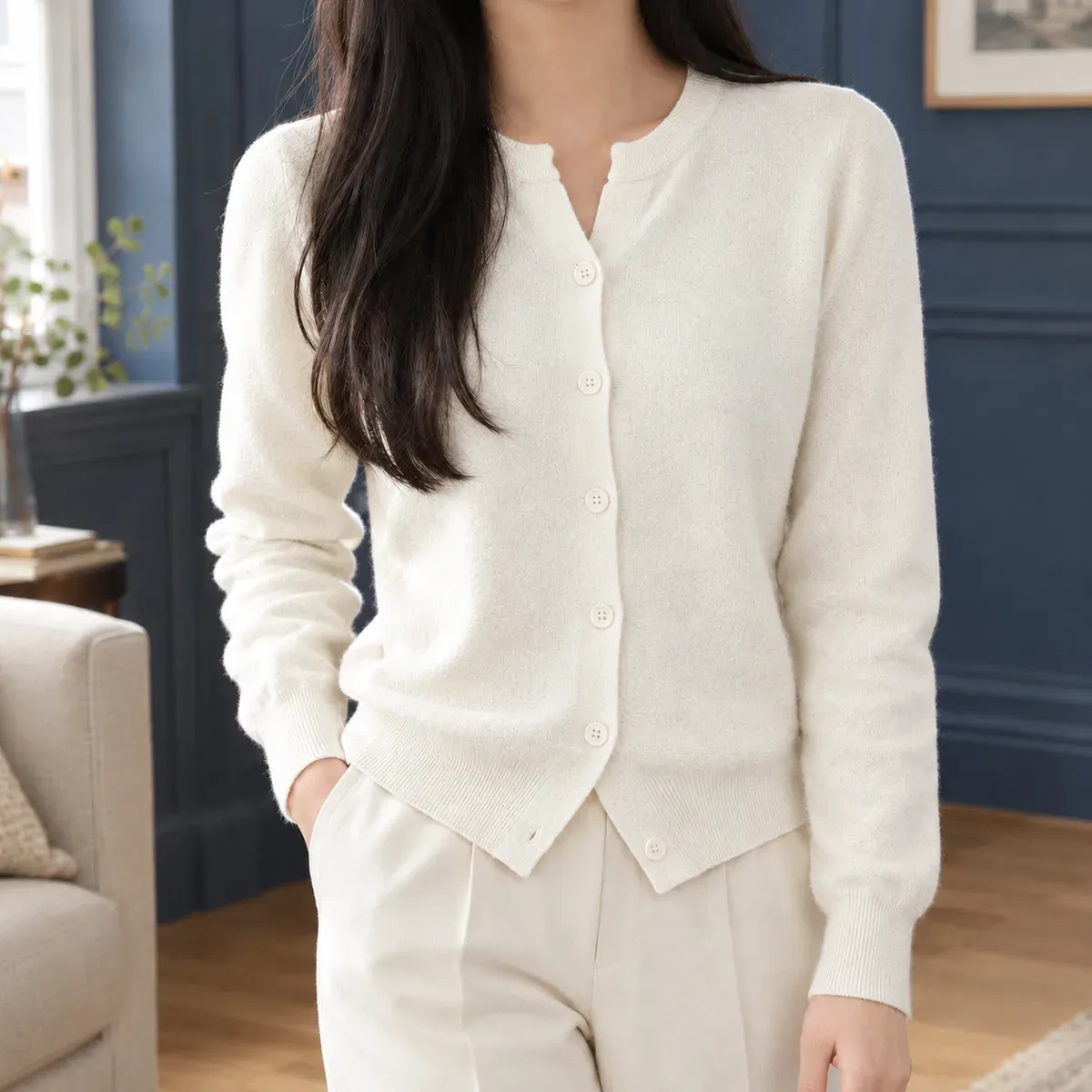 Alice Round Neck Sweater — gallery photograph 4
