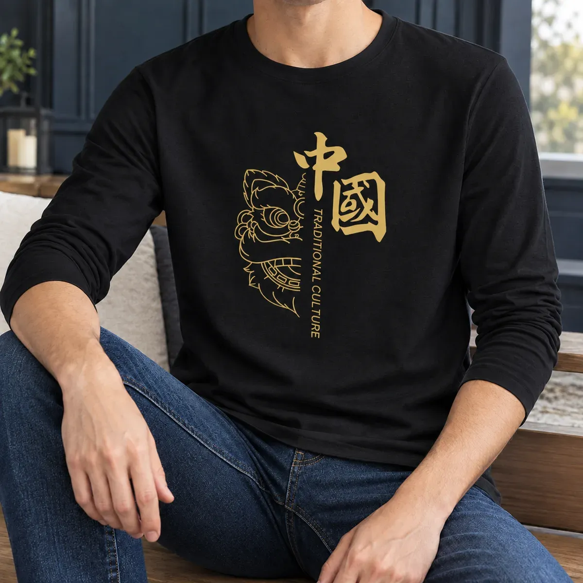 Martin Graphic Top in Black