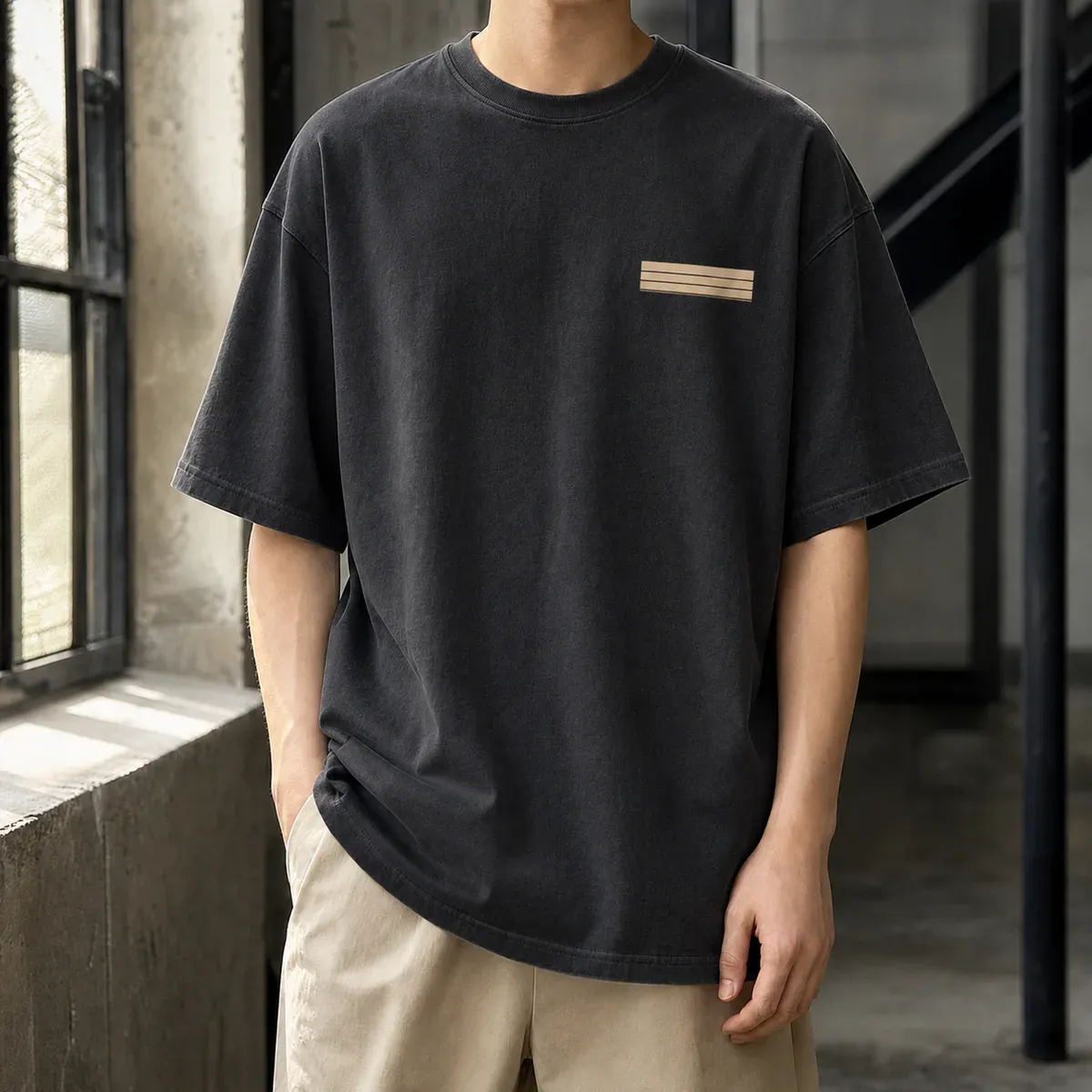 Arthur Oversized T-Shirt in Black