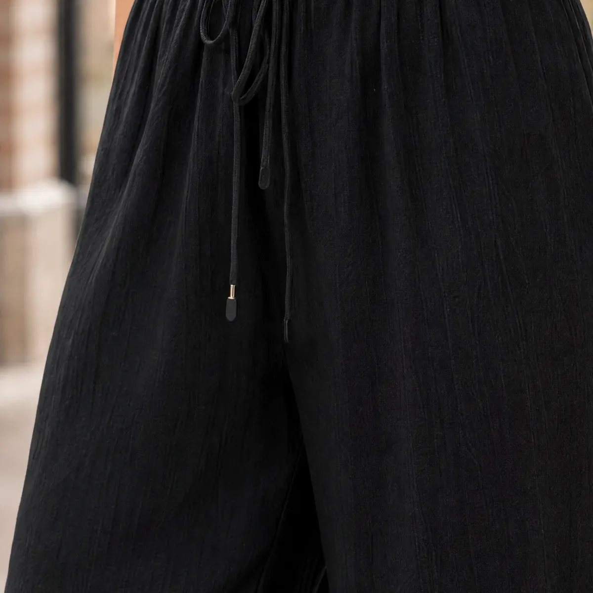 Yolande-Pearl Wide Leg Pants — detail